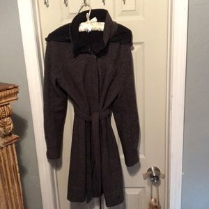 tweed like, belted, was a 10, altered to be a 6